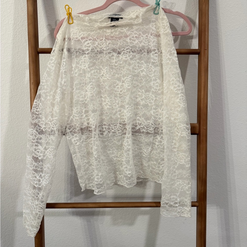Sincerely Jules Cream Lace Blouse